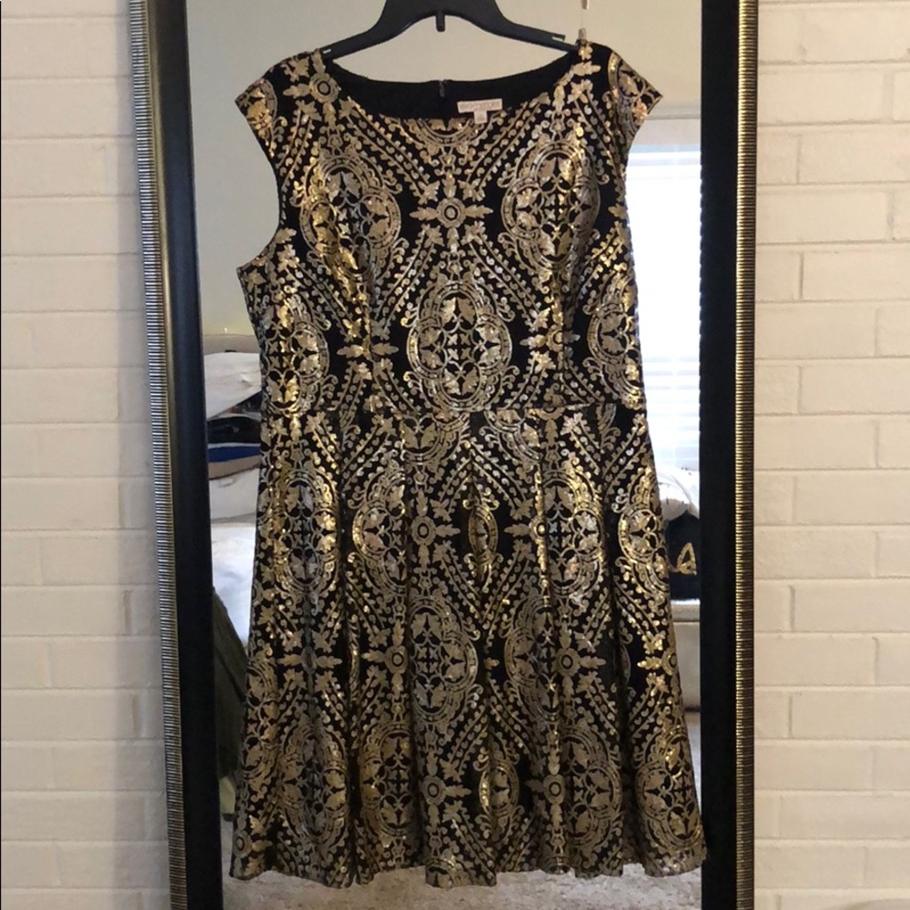 Eva Mendez Black and Good Sequin Dress